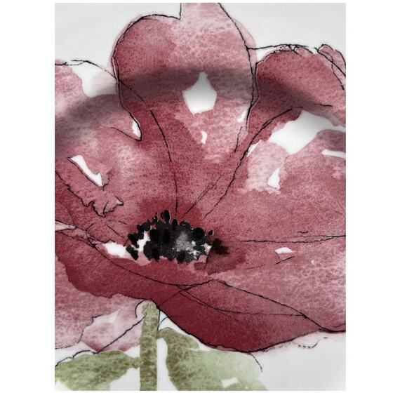 Red Poppy Dinner Plates 11.25" Royal Stafford Burslem England Flower Garden - Picture 4 of 4